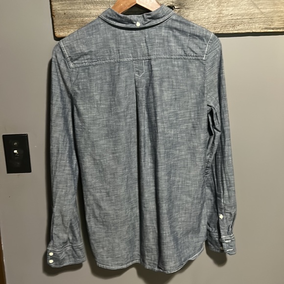Tailored Gap denim chambray Byron down shirt - Picture 6 of 13